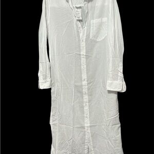 Frank & Eileen Crisp White Shirt Dress